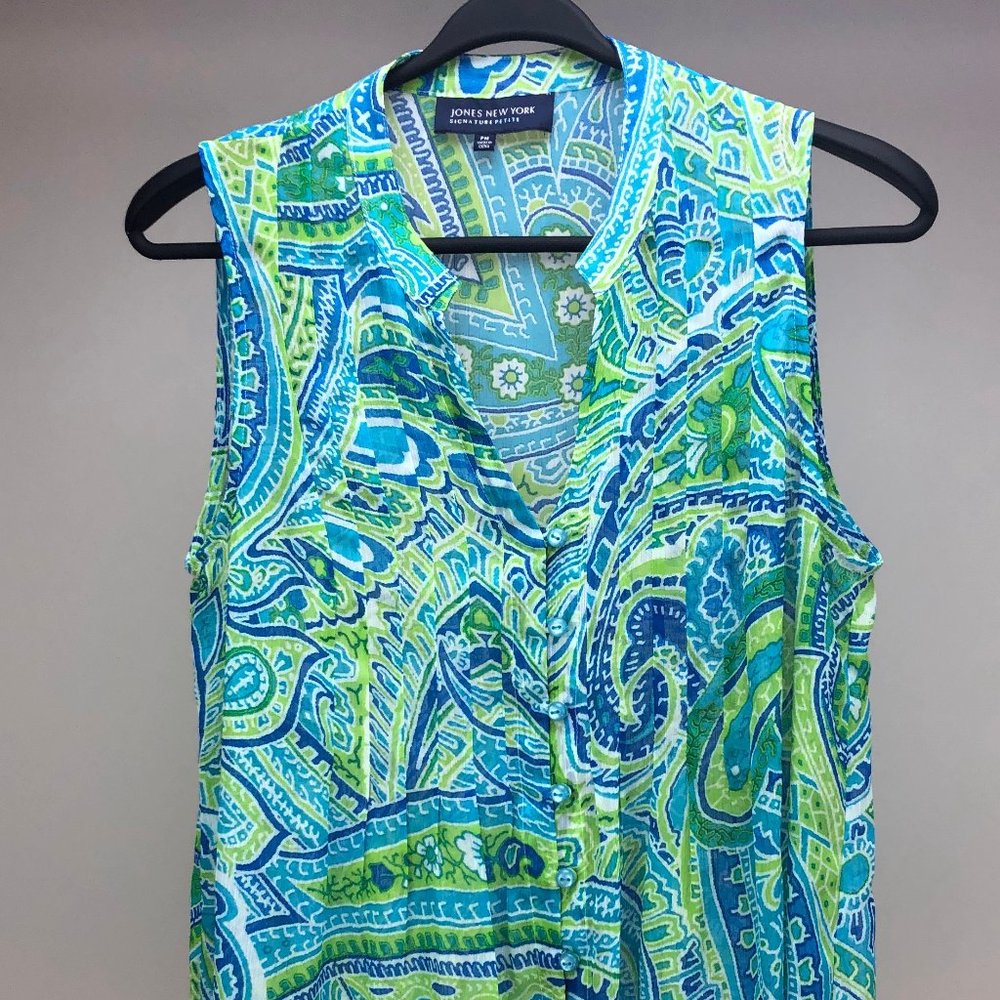JONES NEW YORK Signature Petite sleeveless top - SZ M petite